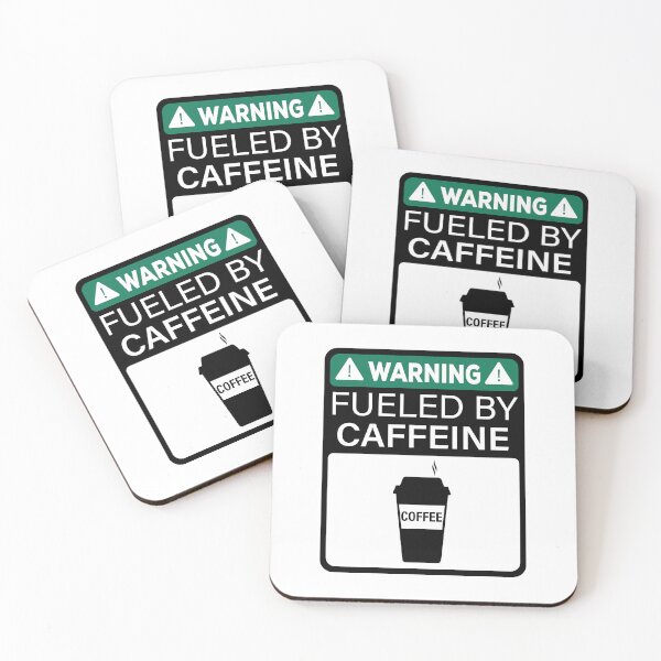Item preview, Warning Fueled by Caffeine designed and sold by ElseWorldDesign.