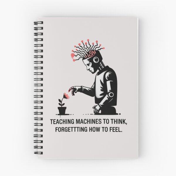 Item preview, Banksy AI - Teaching machines to think, forgetting how to feel. designed and sold by 123ks.