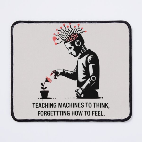 Item preview, Banksy AI - Teaching machines to think, forgetting how to feel. designed and sold by 123ks.