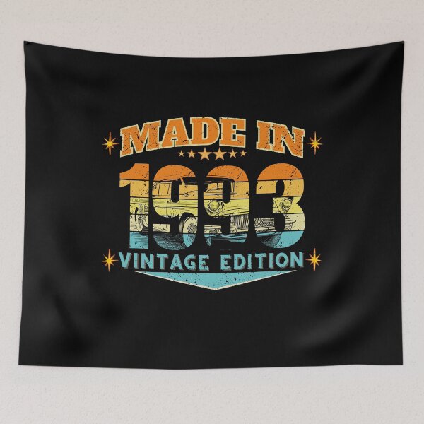 Item preview, Made in 1993 Vintage Birthday Gift – Retro 80s Distressed 33rd Birthday Design designed and sold by MixedVibes Co..