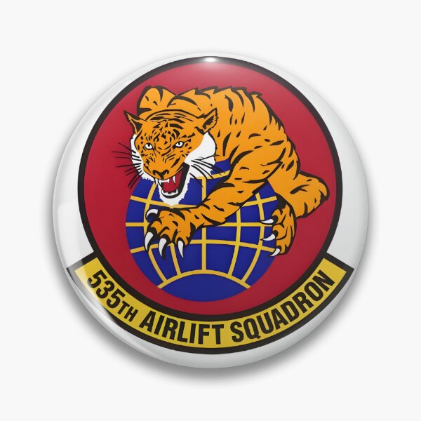 Item preview, Official Emblem of the 535th Airlift Squadron Tiger Patch designed and sold by CharlieDesings.