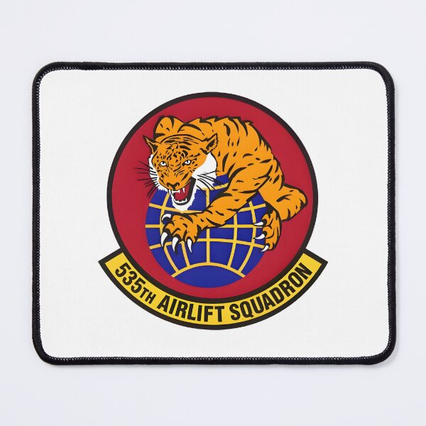 Item preview, Official Emblem of the 535th Airlift Squadron Tiger Patch designed and sold by CharlieDesings.