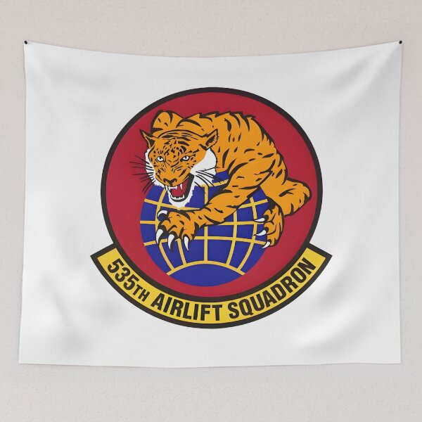 Item preview, Official Emblem of the 535th Airlift Squadron Tiger Patch designed and sold by CharlieDesings.