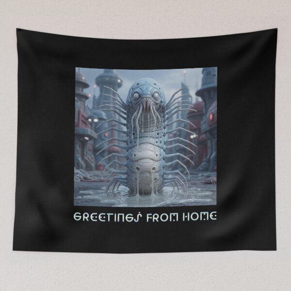 Item preview, Sci-Fi Sewer Monster – Futuristic City Creature Art designed and sold by Ovitees.