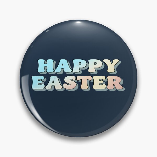 Item preview, Happy Easter Retro Bubble Font Pastel Gradient designed and sold by Dakson Design - Fantasy Art.