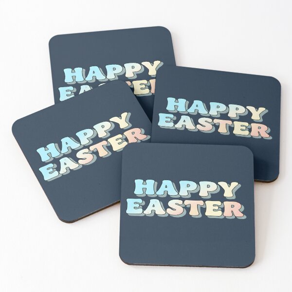 Item preview, Happy Easter Retro Bubble Font Pastel Gradient designed and sold by Dakson Design - Fantasy Art.