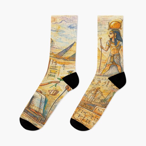 Item preview, Ancient Egypt Wall Art – Pharaoh, Hieroglyphs & Pyramids designed and sold by SpicyWind.