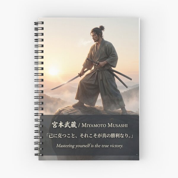 Item preview, Miyamoto Musashi at Sunrise – Samurai Mountain Art designed and sold by Mori-no-Akari.