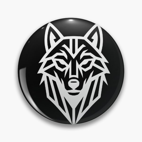 Item preview, Geometric Lone Wolf Minimalist Aesthetic Design designed and sold by VoltVibeArt.