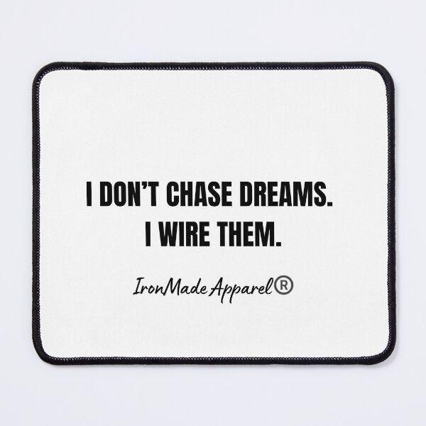 Item preview, I Don’t Chase Dreams. I Wire Them. Electrician T-Shirt – Funny Lineman Pride Workwear Gift designed and sold by IronMade Apparel.