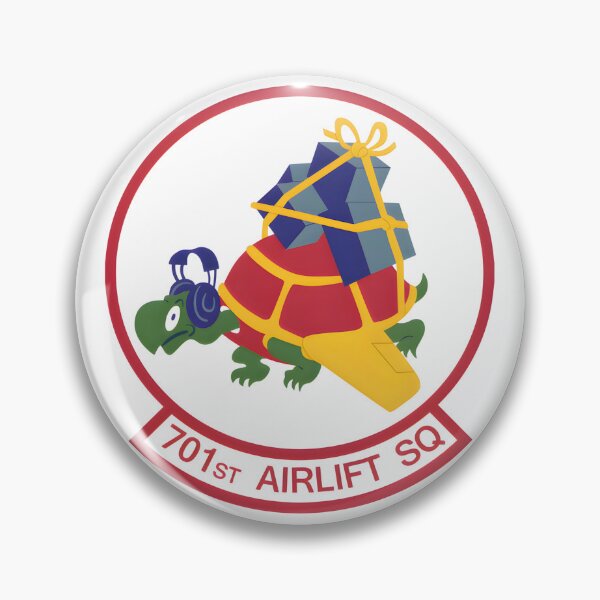 Item preview, Emblem of the 701st Airlift Squadron Flying Turtle Patch designed and sold by CharlieDesings.