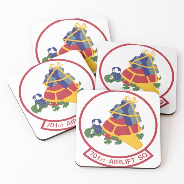 Item preview, Emblem of the 701st Airlift Squadron Flying Turtle Patch designed and sold by CharlieDesings.