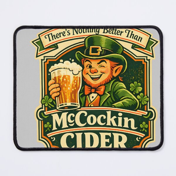 Item preview, Inappropriate Saint Patricks Day Irish Leprechaun McCockin Cider designed and sold by KathieFaugh.