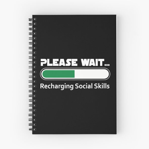 Item preview, Recharging Social Skills designed and sold by Moxie Ink Lady.