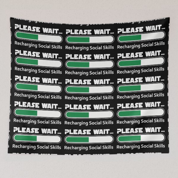 Item preview, Recharging Social Skills designed and sold by Moxie Ink Lady.
