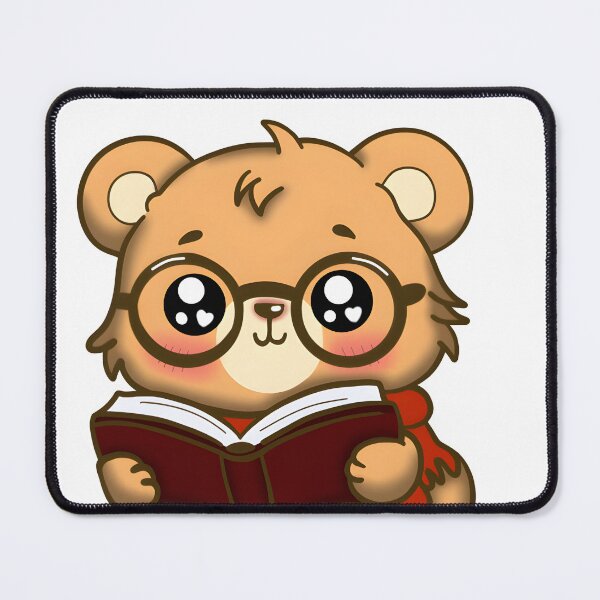 Item preview, Single Chibi Bear Reading designed and sold by Velvet702.