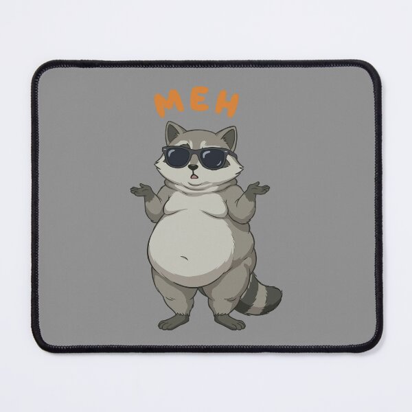 Item preview, Cool Raccoon Saying Meh designed and sold by Poshparagon!.