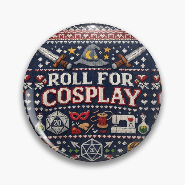 Item preview, Roll for Cosplay Funny Role-Playing Saying Knitting Pattern designed and sold by Mauswohn.
