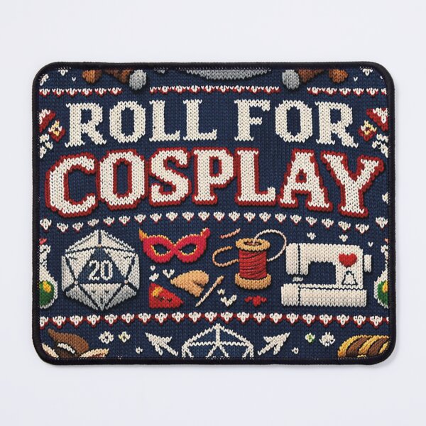 Item preview, Roll for Cosplay Funny Role-Playing Saying Knitting Pattern designed and sold by Mauswohn.