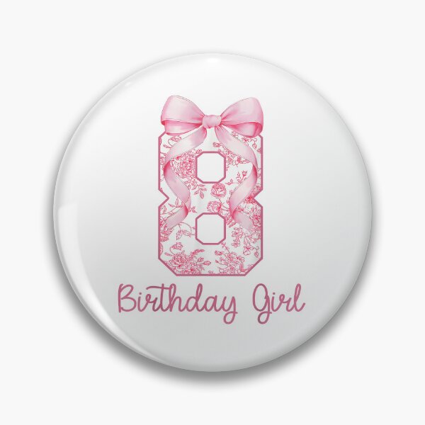 Item preview, 8th Birthday Girl Pink Coquette Bow | Floral Aesthetic Birthday Outfit designed and sold by 3liegy.