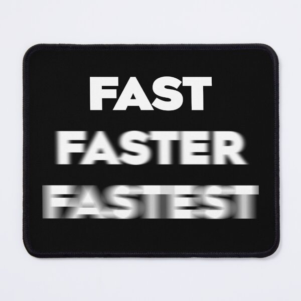 Item preview, Fast Faster Fastest Motivational Running - Athletic Typography Art designed and sold by Mdozet.