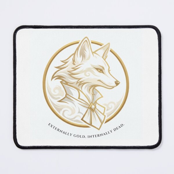 Item preview, Corporate Fox: Externally Gold, Internally Dead - Minimalist Dark Humor designed and sold by Top-Tier Thinking .