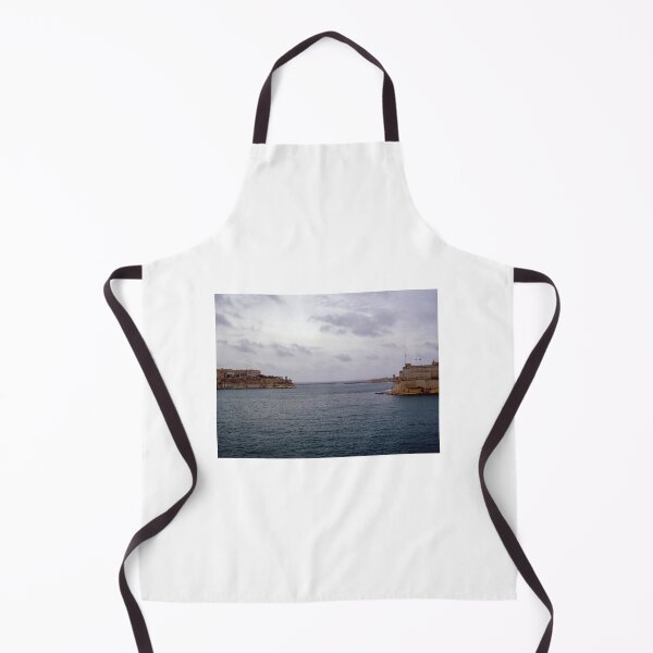Item preview, Valletta Harbor Fortresses Over Calm Mediterranean Sea Under Cloudy Sky Panorama designed and sold by Nmallia.