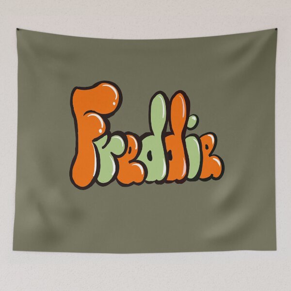 Item preview, Freddie name in orange graffiti calligraphy Top 10 best personalized gifts for boys and men named Freddie designed and sold by Artonmytee.