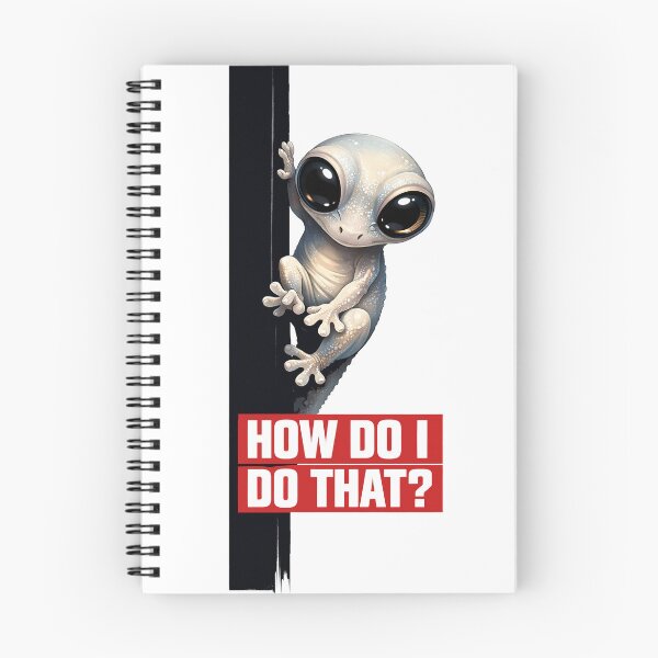 Item preview, The Philosophical Gecko - Funny Impostor Syndrome Art - Cute Translucent Lizard Questioning Life - How Do I Do That? Relatable Humor for Tech, Science, and Nature Lovers Design designed and sold by Vivaan Studio.