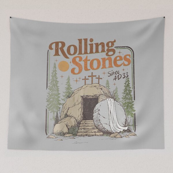 Item preview, The Stone Was Rolled Away He Is Alive Retro Christian Easter  designed and sold by mjohnson9.