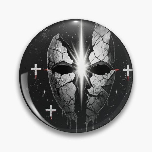 Item preview, Midnight Rebirth T-Shirts – Dark Gothic Broken Mask Art designed and sold by KDesignCrafts.
