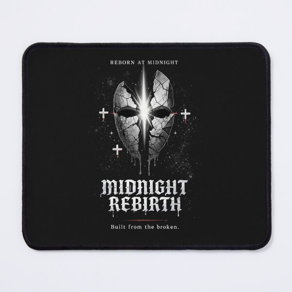 Item preview, Midnight Rebirth T-Shirts – Dark Gothic Broken Mask Art designed and sold by KDesignCrafts.