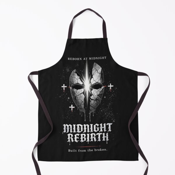 Item preview, Midnight Rebirth T-Shirts – Dark Gothic Broken Mask Art designed and sold by KDesignCrafts.