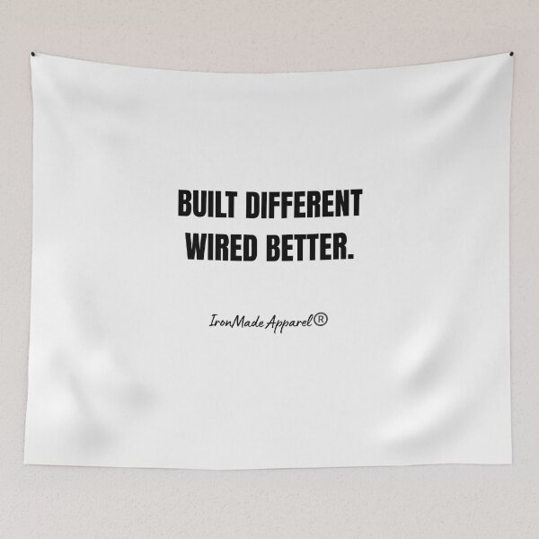 Item preview, Built Different. Wired Better. Electrician T-Shirt – Bold Tradesman Pride Graphic Tee for Linemen & Electrical Pros designed and sold by IronMade Apparel.
