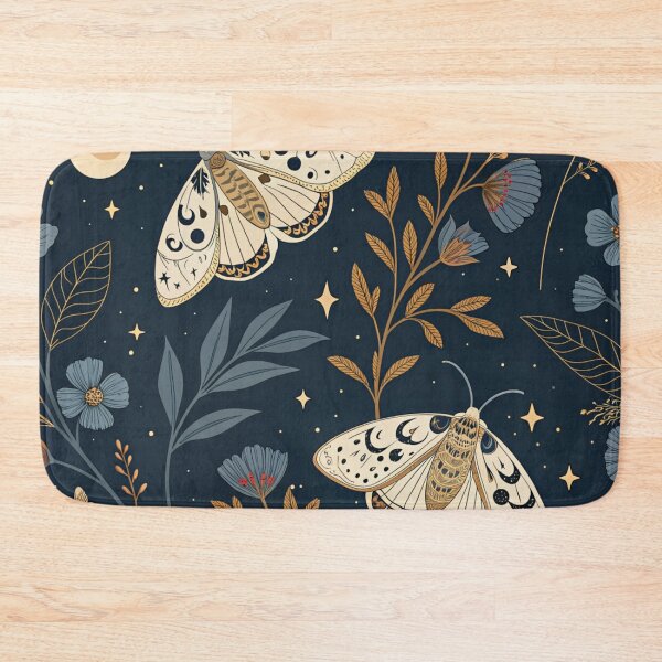 Item preview, Gothic Moths & Dark Flowers Seamless Pattern designed and sold by Erik Visnievskij.