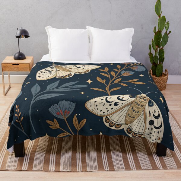 Item preview, Gothic Moths & Dark Flowers Seamless Pattern designed and sold by Erik Visnievskij.