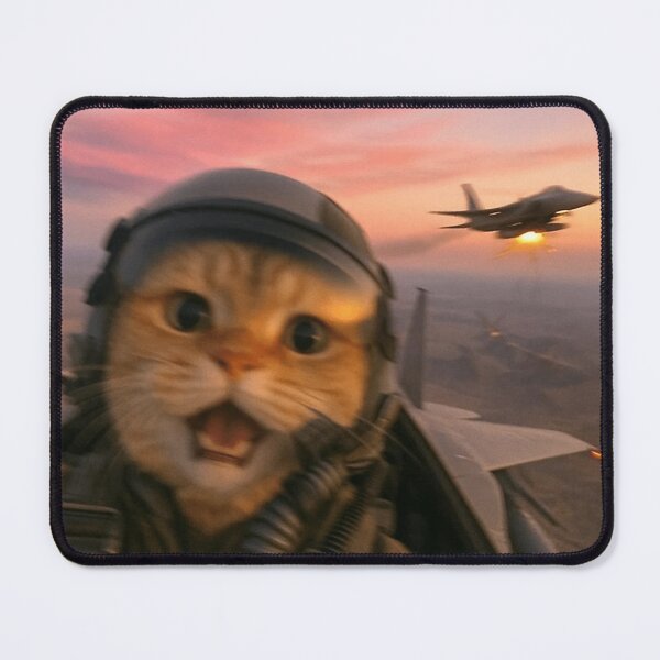 Item preview, Funny Fighter Pilot Cat designed and sold by ColorSquad.