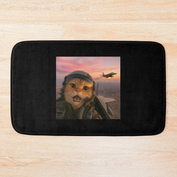 Item preview, Funny Fighter Pilot Cat designed and sold by ColorSquad.