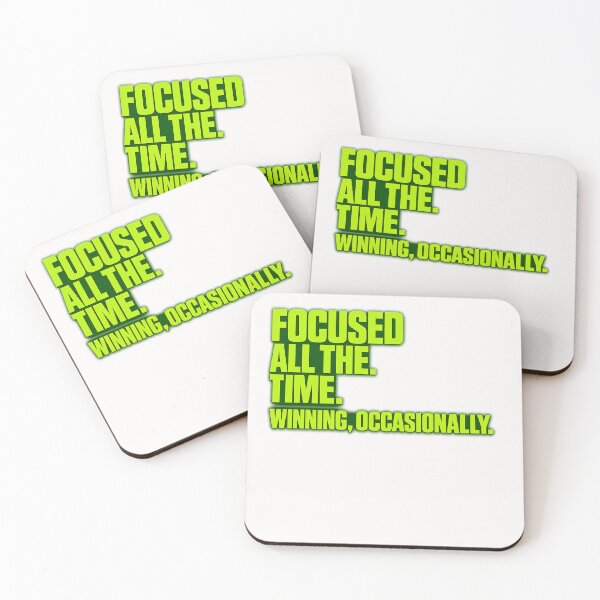 Item preview, Focused All The. Time. Winning, Occasionally. Perseverance Dedication Motivation designed and sold by Pawsome Quotes.