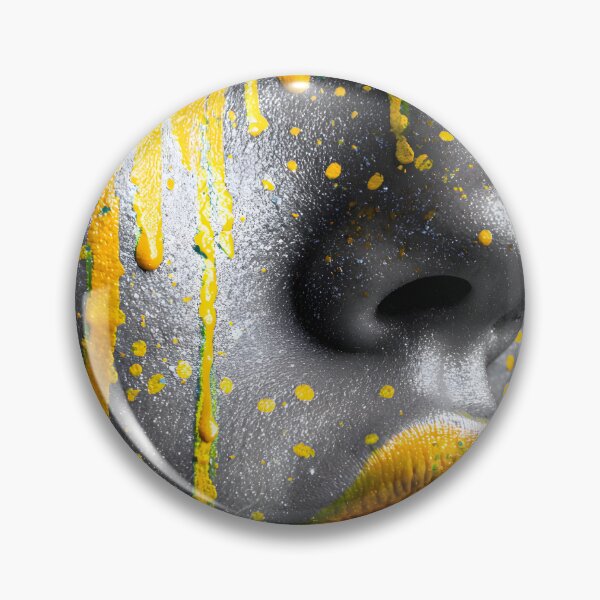 Item preview, Vibrant Abstract Face with Paint Splashes and Drips designed and sold by Artessie.