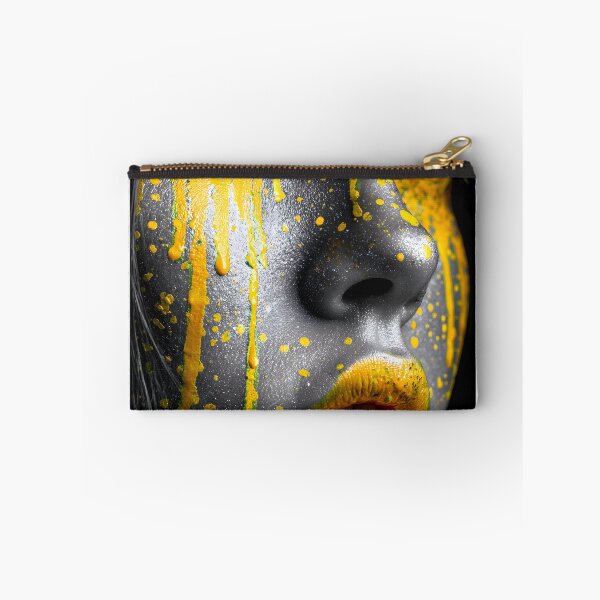 Item preview, Vibrant Abstract Face with Paint Splashes and Drips designed and sold by Artessie.