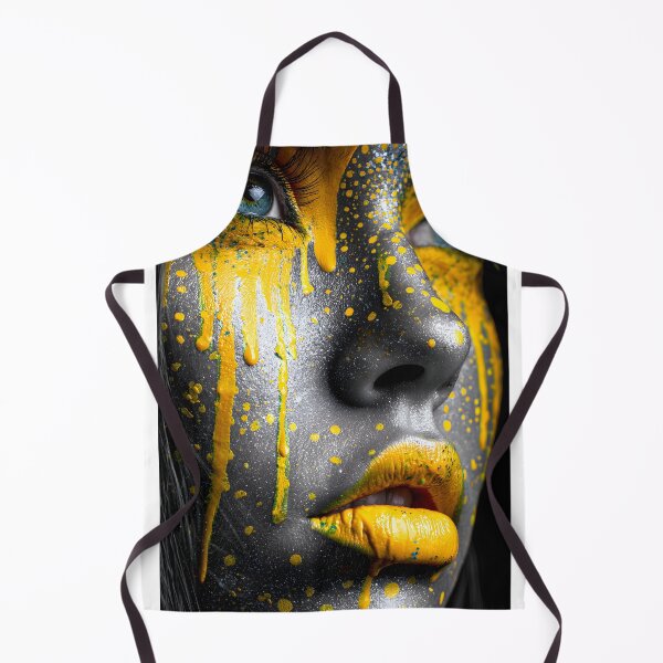 Item preview, Vibrant Abstract Face with Paint Splashes and Drips designed and sold by Artessie.