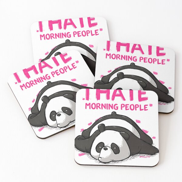 Item preview, panda i hate morning people designed and sold by mateodamadi.