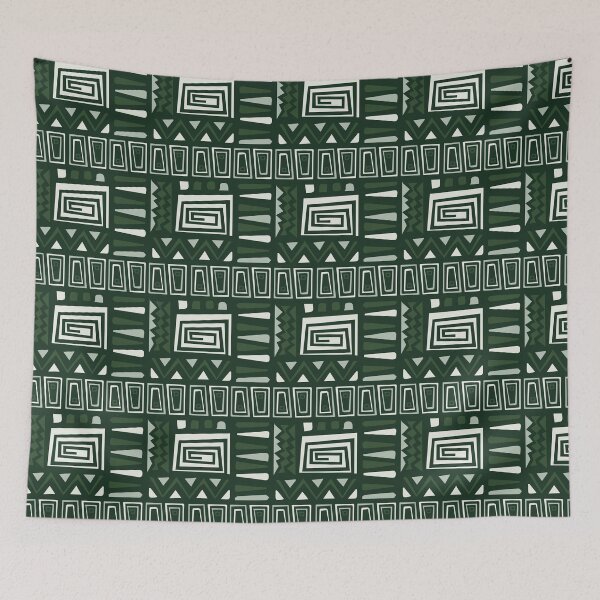 Item preview, Minimal Green Native Weave - Ethnic Polynesian Tribal  - Christmas Gifts For Husband designed and sold by RoyalStarsPatts.
