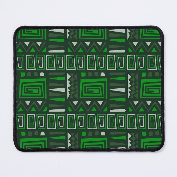 Item preview, Vibrant Green Pan African Tile - Ethnic Polynesian Tribal  - Christmas Gifts For Boyfriend designed and sold by RoyalStarsPatts.