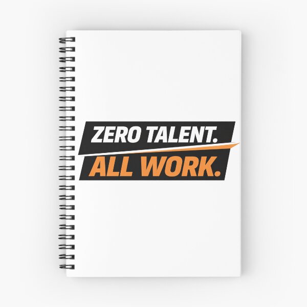 Item preview, Zero Talent All Work Motivation Typografy designed and sold by the-dovlat.