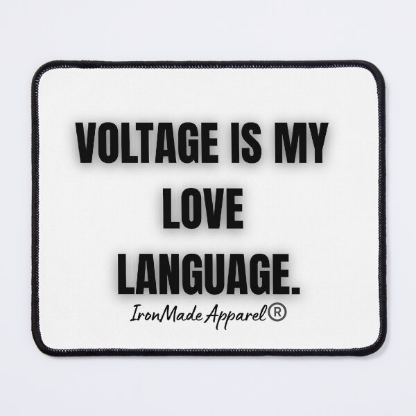 Item preview, Voltage Is My Love Language Electrician Shirt – Funny Lineman & Electrical Contractor Gift Tee designed and sold by IronMade Apparel.