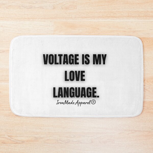 Item preview, Voltage Is My Love Language Electrician Shirt – Funny Lineman & Electrical Contractor Gift Tee designed and sold by IronMade Apparel.