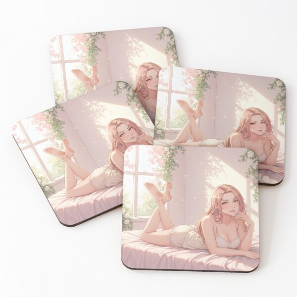 Item preview, A flirtatious smiling Waifu in a spring setting designed and sold by GerwantSHOP.