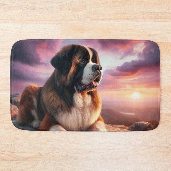 Item preview, Saint Bernard – Sunset Tranquility Emblem designed and sold by Dogandesighn.
